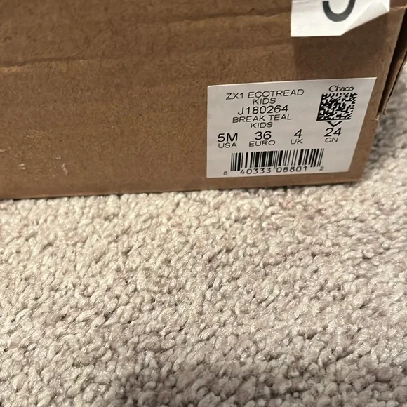 Chaco Unisex Kids ZX1 Ecotread J180264 Sport Sandals Break Teal Blue You… - Picture 3 of 14